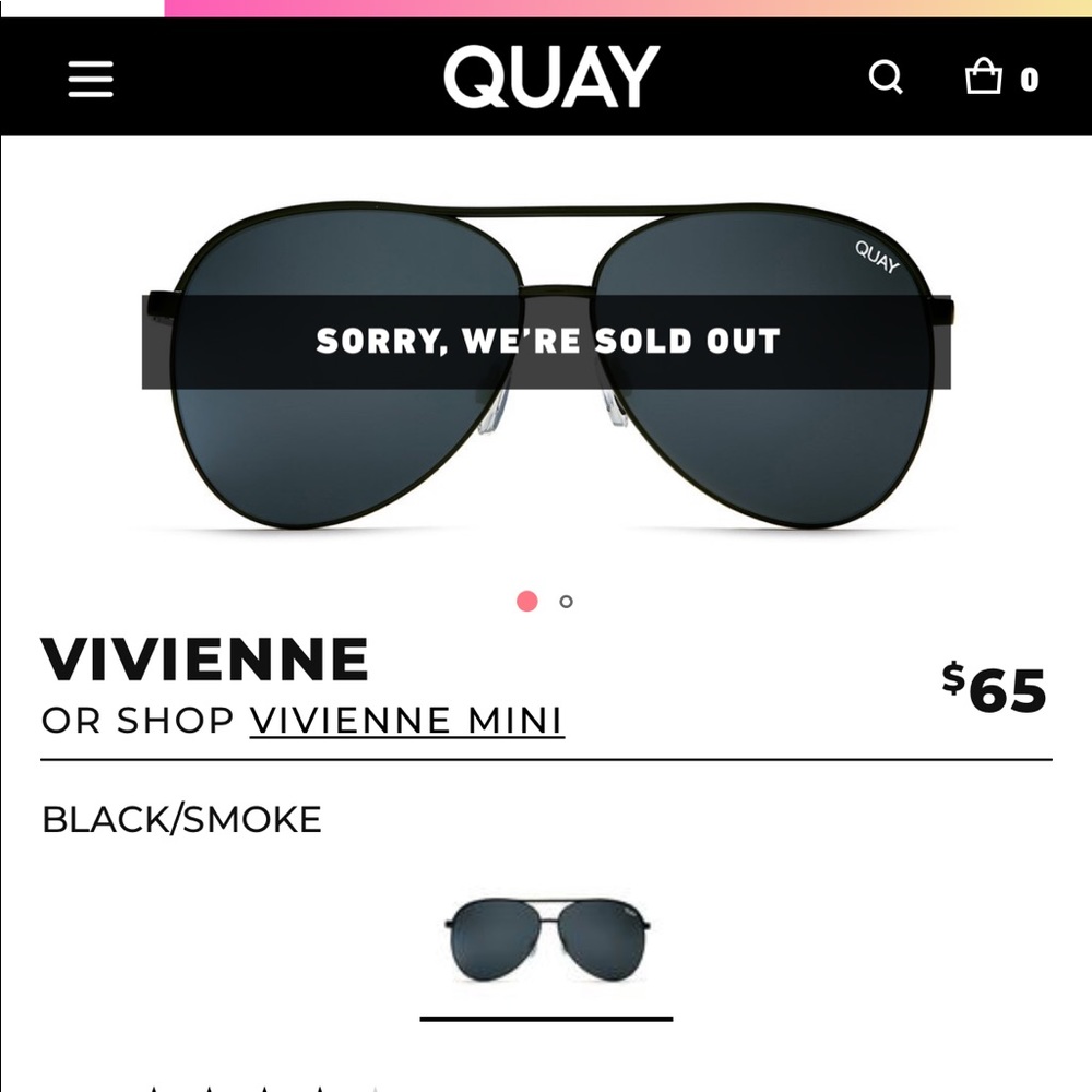 VIVIENNE AVIATOR SUNGLASSES- QUAY